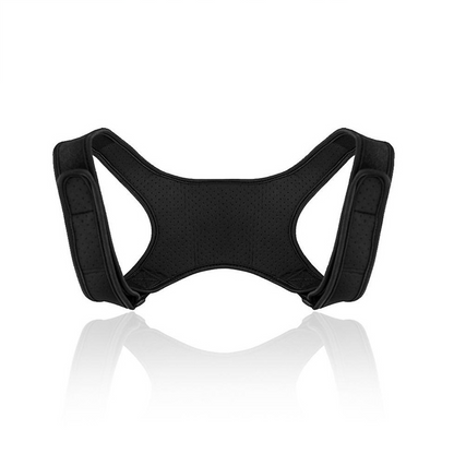 Black posture corrector on a white background